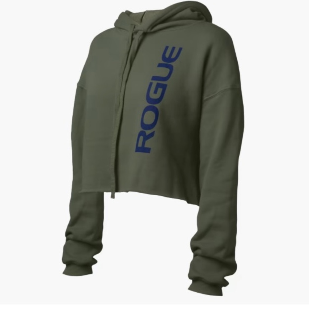 Rogue Women’s Medium Cropped Hoodie Military Green